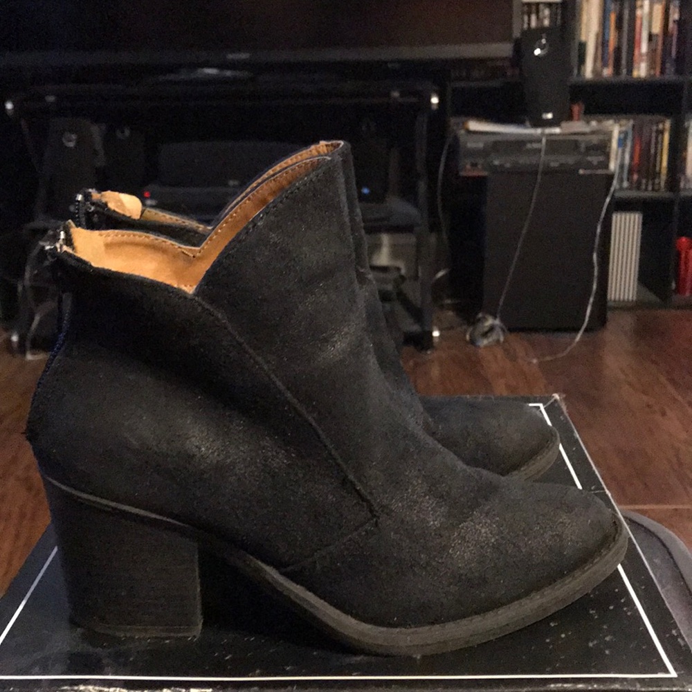 Black ankle boots